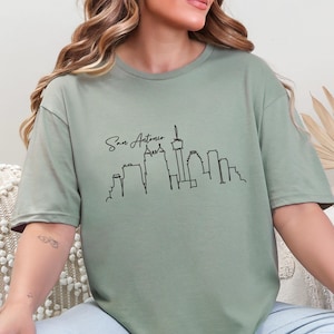 San Antonio Skyline Shirt, San Antonio Trip Shirt, San Antonio Souvenir, San Antonio Gift, San Antonio Lover Shirt, San Antonio Travel Tee
