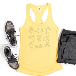 Yoga Lover Tank Top, Dog Lover Tank Top, Dog Mom Tank Top, Dog Owner Tank, Yoga Group Tank, Yoga Teacher Tank, Women Tank, Racerback Tank