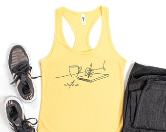 Writer Tank Top, Write On Tank Top, Writing Lover Tank Top, Journalist Tank Top, Blogger Tank Top, Novelist Tank Top, Author Women Tank