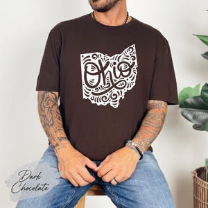 Ohio State Shirt, Ohio Map Shirt, Ohio Lover Shirt, Ohio Souvenir, Ohio Gift, Ohio Birthday Shirt, Ohio Travel Shirt, Ohio Home Shirt image 2