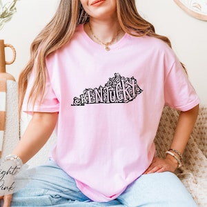 Kentucky State Map Shirt, Kentucky Souvenir, Kentucky Lover Shirt, Kentucky Travel Gift, Bluegrass State Shirt, Kentucky Pride Graphic Tee