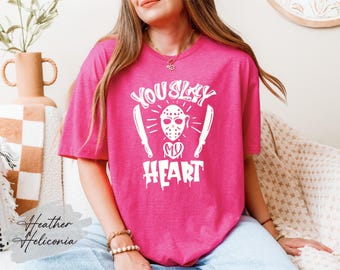 You Slay My Heart Shirt, Jason Voorhees Shirt, Friday The 13th Shirt, Scary Valentine Shirt, Horror Movie Shirt, Creepy Valentine Shirt