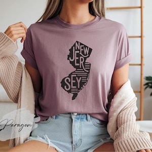 New Jersey State Shirt, New Jersey Map Shirt, New Jersey Lover T-Shirt, New Jersey Souvenir, New Jersey Gift, New Jersey Travel Shirt