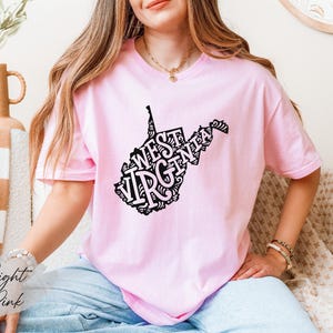 West Virginia State Shirt, West Virginia Map Shirt, West Virginia Lover Shirt, West Virginia Souvenir, West Virginia Gift, West Virginia Tee