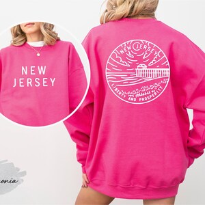 New Jersey State Sweatshirt, New Jersey Pride Crewneck, New Jersey Lover Gift, New Jersey Travel Souvenir, Cozy New Jersey Sweatshirt image 4