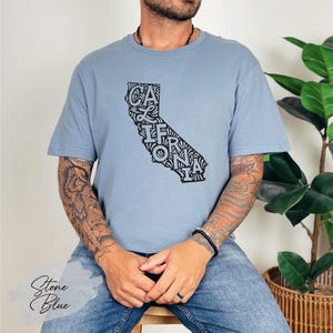 California State Shirt, California Map Shirt, California Lover Shirt, California Souvenir, California Vacation Shirt, California Pride Shirt image 2