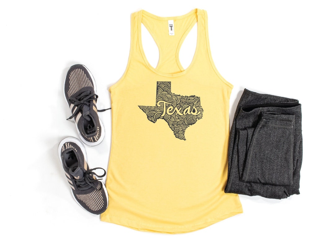 Texas Map Tank Top Western Tank Southern Tank Texas Lover Etsy