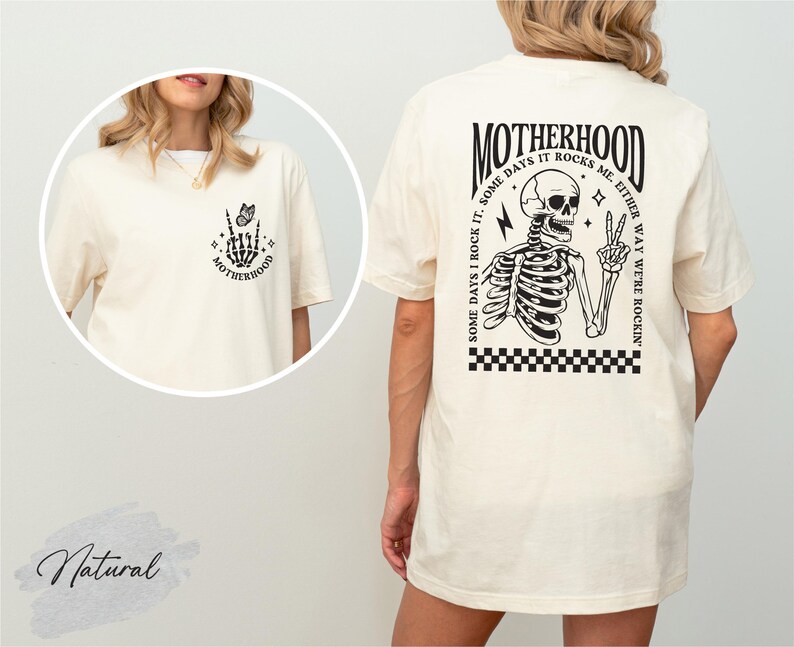 Funny Halloween Mom Shirt, Motherhood Halloween Shirt, Rocking Motherhood Shirt, New Mom Halloween tee, Halloween Mom Shirt, Funny Mom Gift image 4