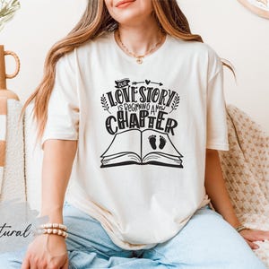 New Chapter Pregnancy Shirt, Pregnancy Announcement Shirt, Couple Baby Announcement Tee, Baby Reveal Shirt, Cute Couple Pregnancy Shirt