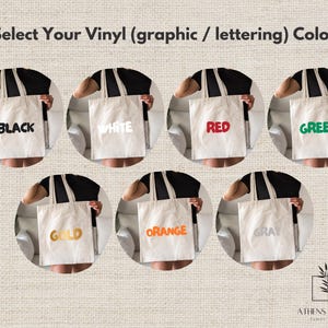 a person holding a white bag with six different logos