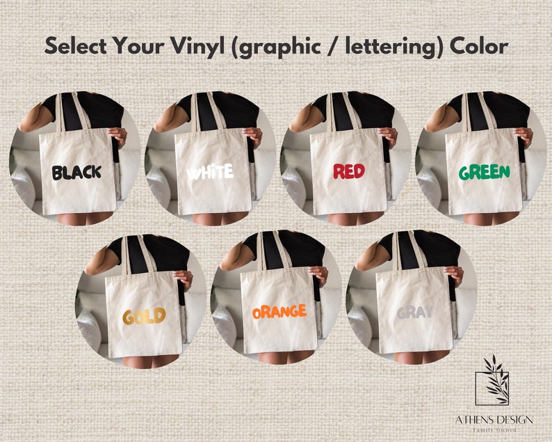 a person holding a white bag with six different logos