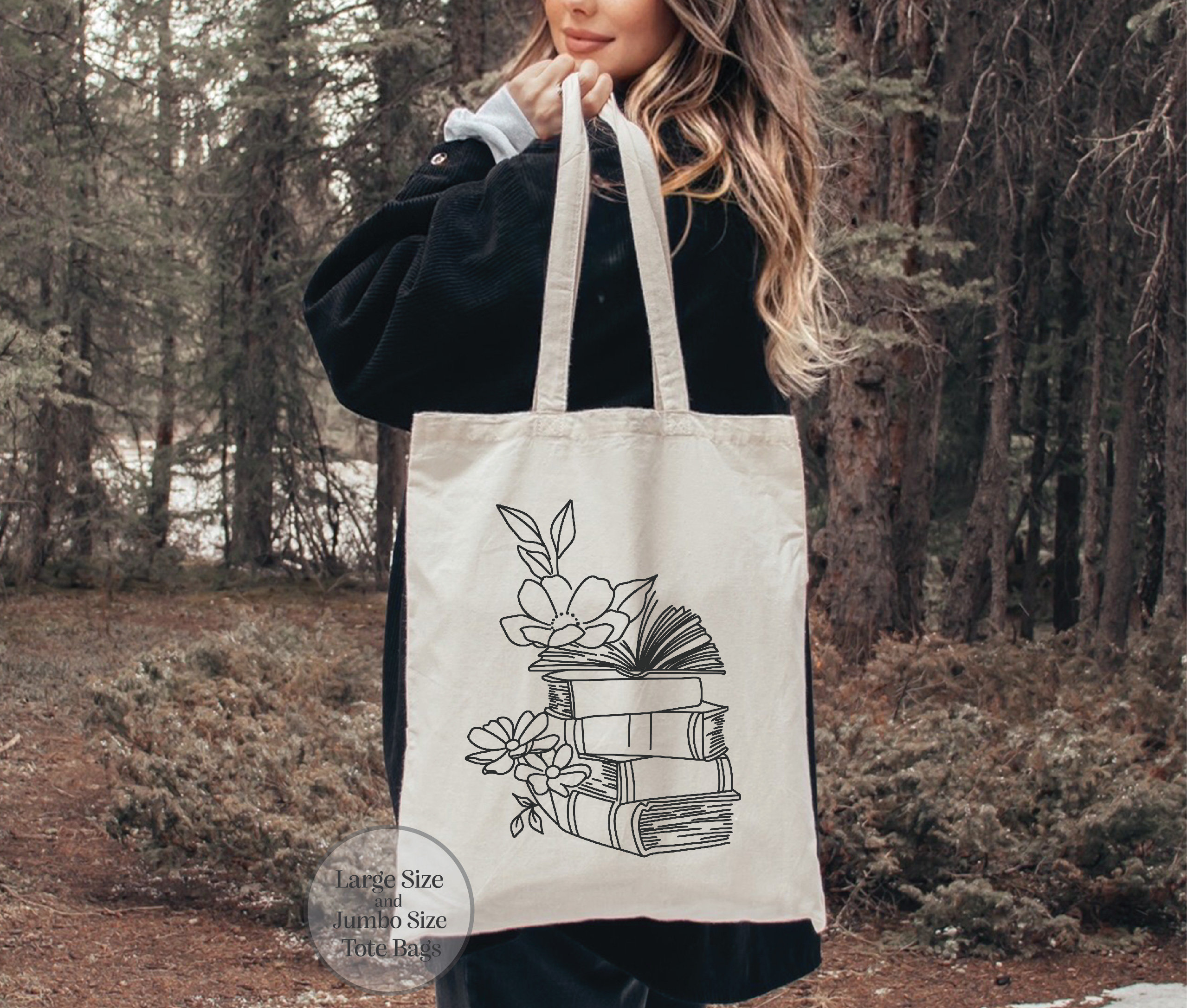 Borsa In Tela 100% Cotone Per Amanti Dei Libri 'Book Nerd' – Regalo Originale Per Lettori – 38x42 Cm, Multicolore - 4