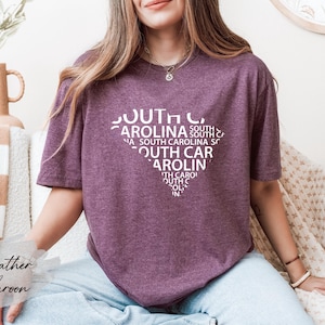 South Carolina State Shirt, South Carolina Map Shirt, South Carolina Gift, South Carolina Lover T-Shirt, South Carolina Souvenir