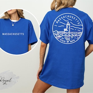 Massachusetts State Shirt, Massachusetts Trip Gift, Massachusetts Travel Graphic Tee, Cape Cod and Boston City Souvenir Shirt, MA T-shirt