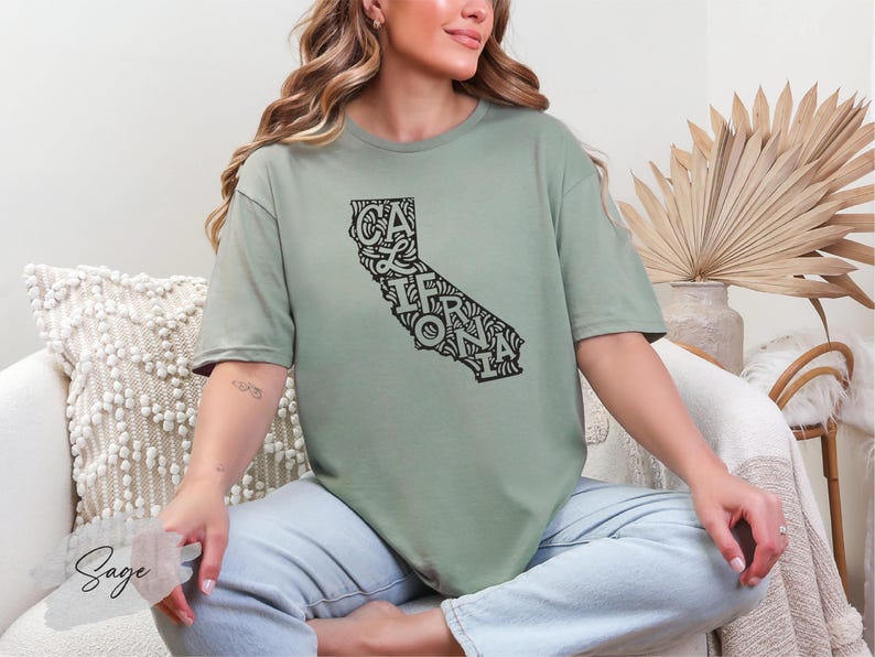 California State Shirt, California Map Shirt, California Lover Shirt, California Souvenir, California Vacation Shirt, California Pride Shirt image 1