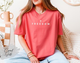 Freedom Charlie Kirk Shirt, Freedom Cross Shirt, Turning Point America Shirt, Christian Freedom Shirt, Conservative Libertarian Shirt