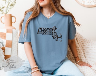 Massachusetts State Shirt, Massachusetts Map Shirt, Massachusetts Lover Shirt, Massachusetts Gift, Massachusetts Souvenir