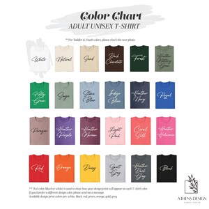 the color chart for the ladies's sleeveless t - shirt