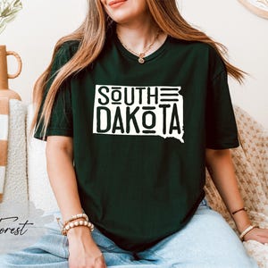 South Dakota State Shirt, South Dakota Map Shirt, South Dakota Lover Shirt, South Dakota Travel Shirt, South Dakota Souvenir image 4