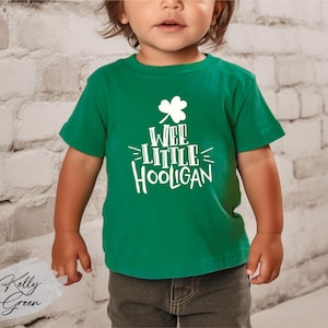 Wee Little Hooligan Shirt, Clover Shirt, Boy St. Patrick's Day Shirt, Lucky Boy Tee, Lucky Kids Shirt, Lucky Toddler Shirt, Irish Kid Shirt