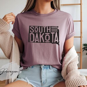 South Dakota State Shirt, South Dakota Map Shirt, South Dakota Lover Shirt, South Dakota Travel Shirt, South Dakota Souvenir image 1