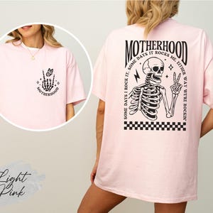 Funny Halloween Mom Shirt, Motherhood Halloween Shirt, Rocking Motherhood Shirt, New Mom Halloween tee, Halloween Mom Shirt, Funny Mom Gift image 3