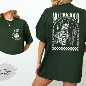 Funny Halloween Mom Shirt, Motherhood Halloween Shirt, Rocking Motherhood Shirt, New Mom Halloween tee, Halloween Mom Shirt, Funny Mom Gift image 2