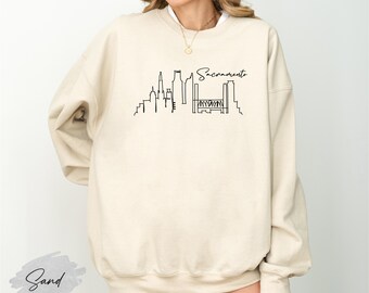 Sacramento Skyline Sweatshirt, Sacramento Travel Gift, Sacramento Souvenir, Sacramento Crewneck, Sacramento Lover Top, California Souvenir