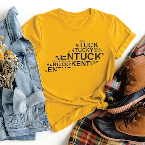 Kentucky State Map Shirt, Kentucky Souvenir, Kentucky Lover Shirt, Kentucky Travel Gift, Kentucky Pride T-shirt, Kentucky Trip Graphic Tee