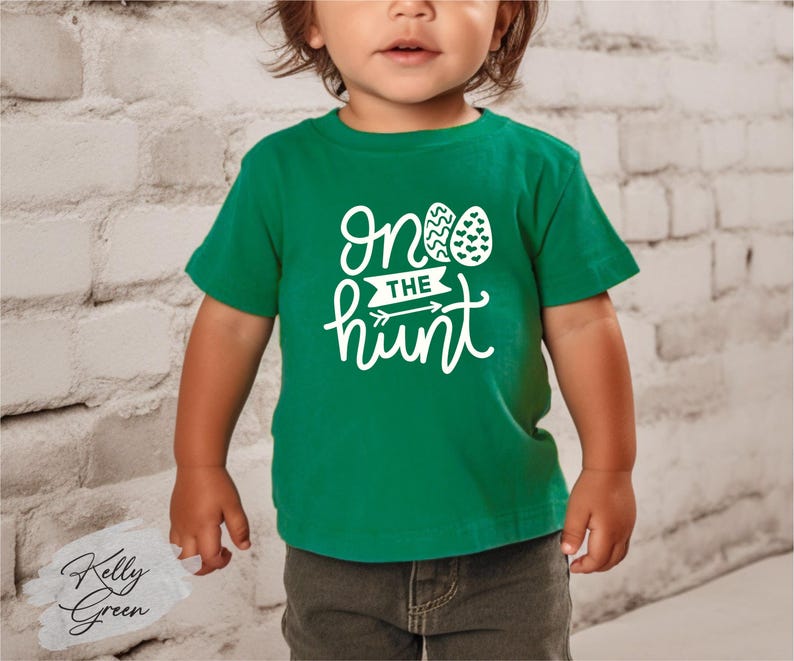 On the Hunt Shirt, Easter Egg Hunting Shirt, Easter Bunny Shirt, Bunny Lover Shirt, Kids Easter Shirt, Easter Toddler Shirt image 2