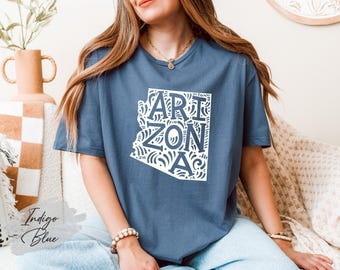 Arizona State Shirt, Arizona Map Shirt, Arizona Souvenir, Arizona Gift Shirt, Arizona Travel Shirt, Arizona Graphic Tee, Arizona Trip Shirt