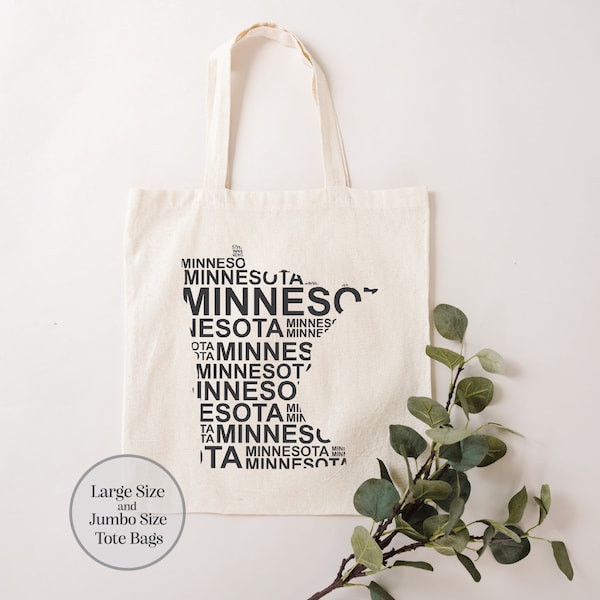 Minnesota Tote Bag, Minnesota Map Tote Bag, Minnesota Lover Tote Bag, Minnesota Souvenir, Minnesota Trip Tote Bag, Minnesota Gift Bag