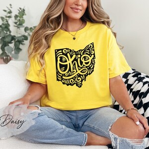 Ohio State Shirt, Ohio Map Shirt, Ohio Lover Shirt, Ohio Souvenir, Ohio Gift, Ohio Birthday Shirt, Ohio Travel Shirt, Ohio Home Shirt image 3