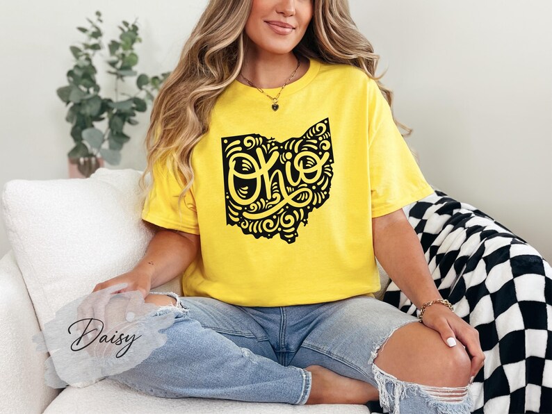 Ohio State Shirt, Ohio Map Shirt, Ohio Lover Shirt, Ohio Souvenir, Ohio Gift, Ohio Birthday Shirt, Ohio Travel Shirt, Ohio Home Shirt image 3