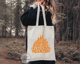 The Most Magical Place On Earth Tote Bag, Disneyland Tote Bag, Disney Lover Tote Bag, Eco Friendly Bag, Zero Waste Bag, Shopping Bag