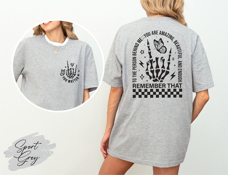 You Matter Halloween Shirt, Halloween Positivity Shirt, Spread Kindness Shirt, Halloween Positive Message Tee, Positive Halloween Vibes Tee image 4