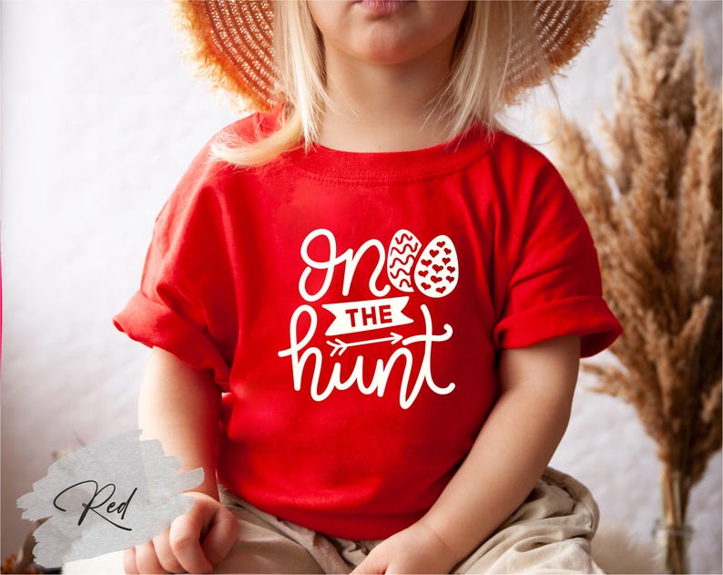 On the Hunt Shirt, Easter Egg Hunting Shirt, Easter Bunny Shirt, Bunny Lover Shirt, Kids Easter Shirt, Easter Toddler Shirt image 3