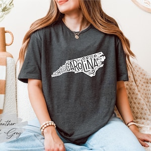 North Carolina State Shirt, North Carolina Map Shirt, North Carolina Lover Shirt, North Carolina Souvenir, North Carolina Gift