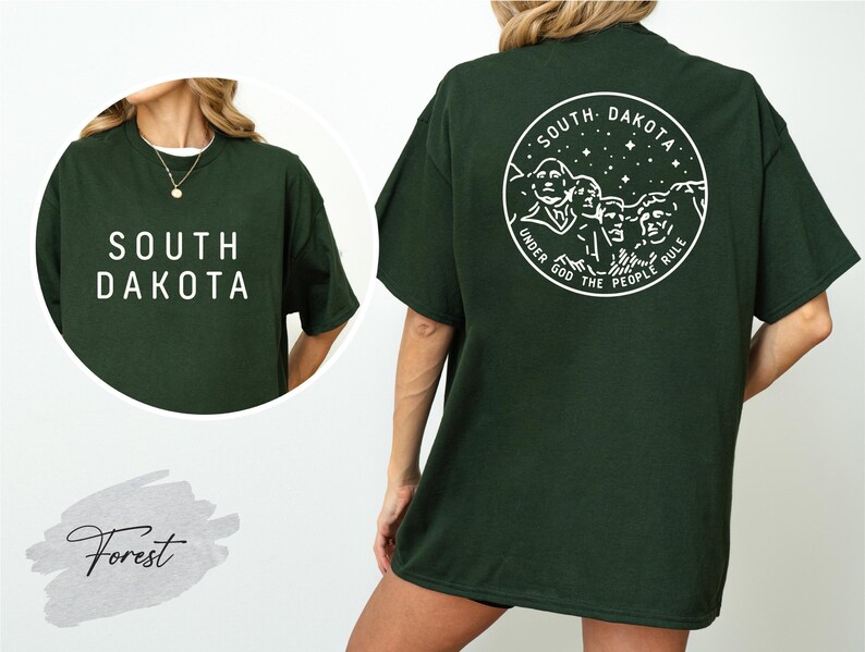 South Dakota State Shirt, South Dakota Lover Shirt, South Dakota Travel Gift, South Dakota Souvenir, Mount Rushmore Shirt, SD Trip Shirt Bild 3