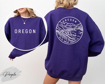 Oregon State Sweatshirt, Oregon Wilderness Sweatshirt, Oregon Outdoor Crewneck, Oregon Lover Graphic Sweatshirt, Oregon Travel Souvenir