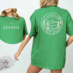 Georgia State Shirt, Georgia Nature Shirt, Georgia Souvenir, Georgia Travel Shirt, Georgia Hiking Shirt, Georgia Gift, Georgia Home Tee
