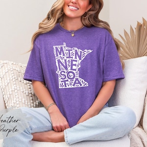 Minnesota State Shirt, Minnesota Map Shirt, Minnesota Lover Shirt, Minnesota Souvenir, Minnesota Gift, Minnesota Travel Shirt, Minnesota Tee