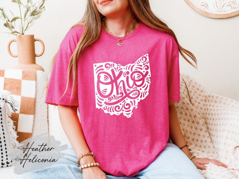 Ohio State Shirt, Ohio Map Shirt, Ohio Lover Shirt, Ohio Souvenir, Ohio Gift, Ohio Birthday Shirt, Ohio Travel Shirt, Ohio Home Shirt image 4