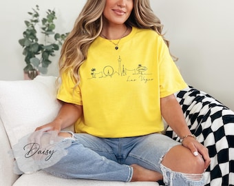 Las Vegas Line Art Shirt, Las Vegas Skyline Shirt, Las Vegas Lover Shirt, Las Vegas Souvenir, Las Vegas Trip Shirt, Las Vegas Travel Shirt