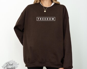 Freedom Charlie Kirk Sweatshirt, Charlie Kirk Crewneck, Turning Point USA Sweatshirt, Patriotic Sweatshirt, Conservative Gift Top