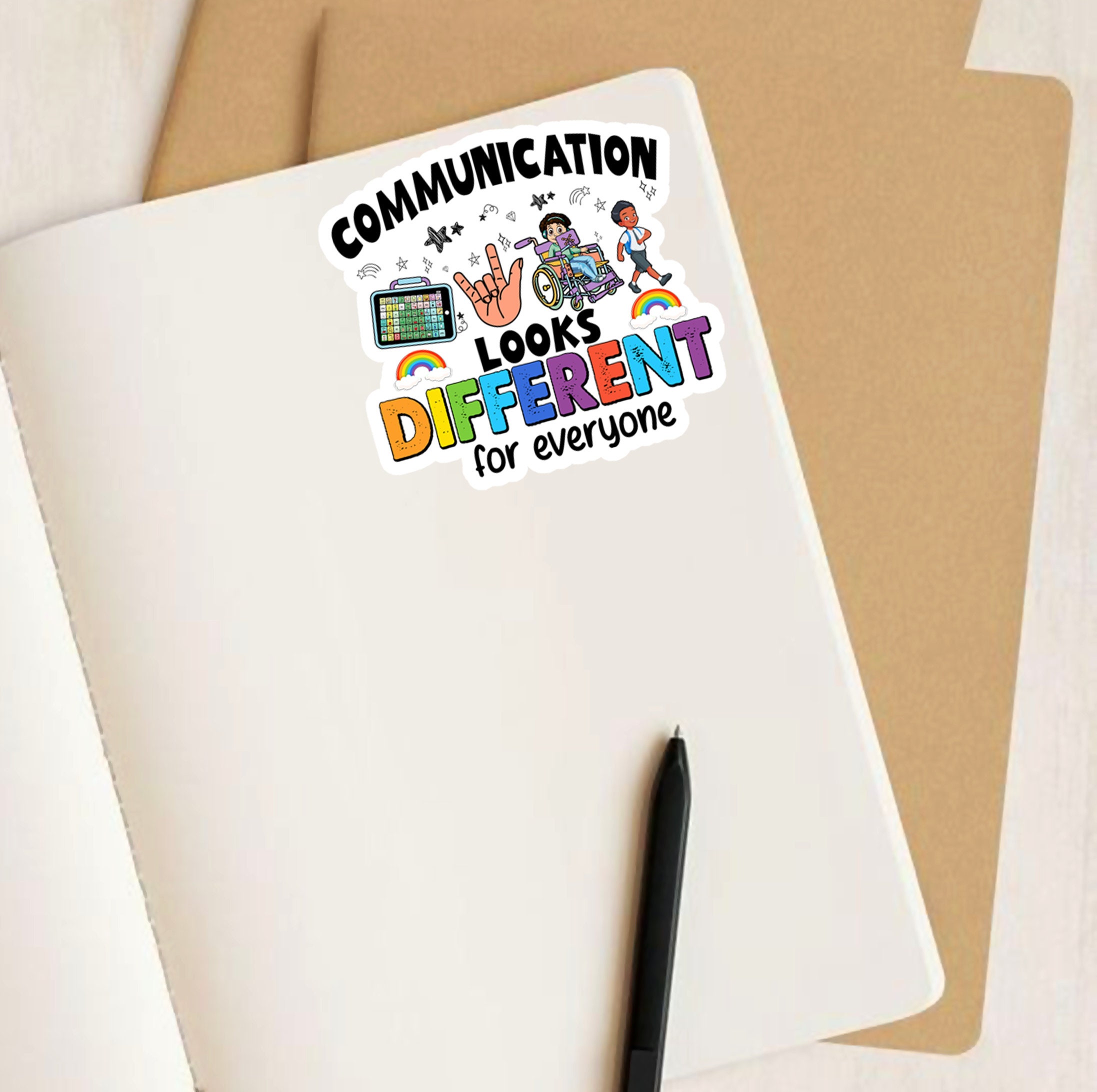 Autism Sticker, Communication Is Different Sticker, Speech Pathologist ...
