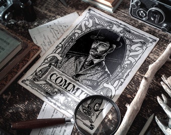 John Watson Art Print, Victorian Steampunk Decor (Digital Download)