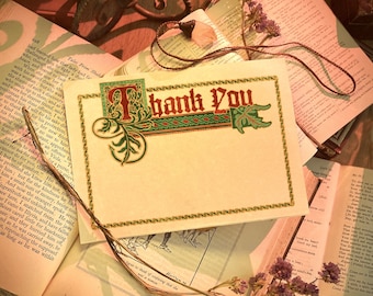 Royal Thank You Card - Renaissance Fair Printable Medieval Greeting Card