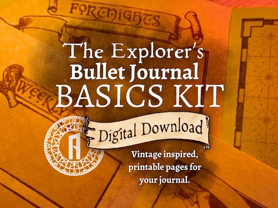 Vintage Fantasy Journal Pages – Old World Planner Kit (Digital Download)