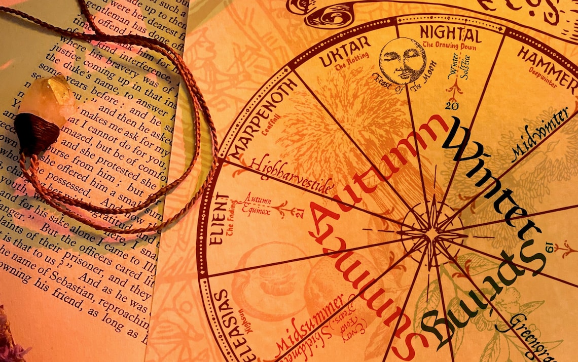 Dnd Calendar Wheel Printable Calendar With Lunar Cycles and Holidays